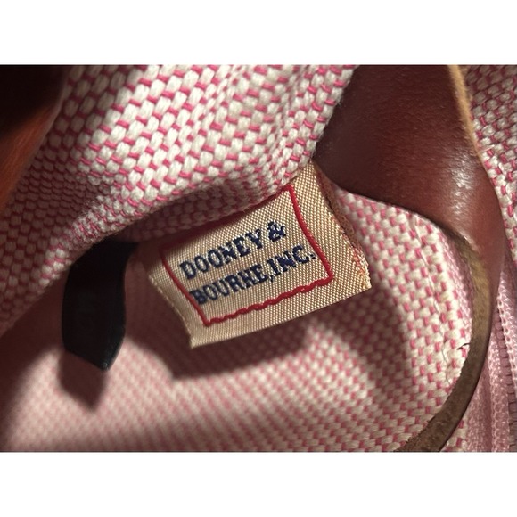 Dooney & Bourke Letter Carrier Bag Monogrammed Crossbody Purse Canvas & Leather - Picture 9 of 16